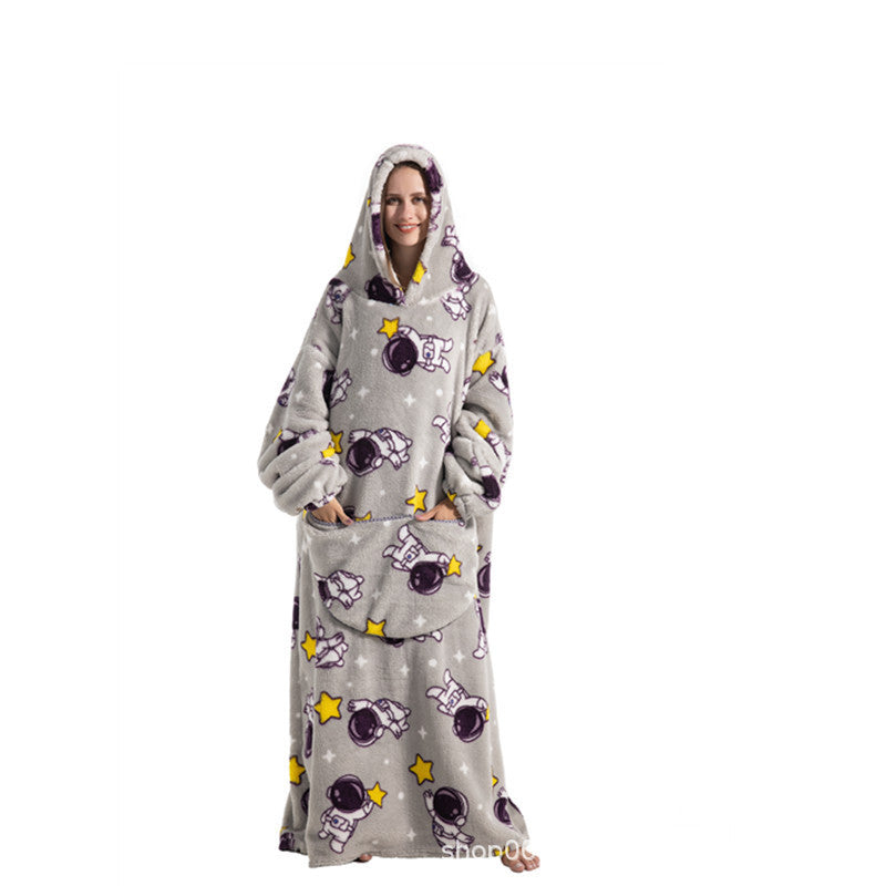 Oversized Wearable Blanket Hoodie with Fun Prints