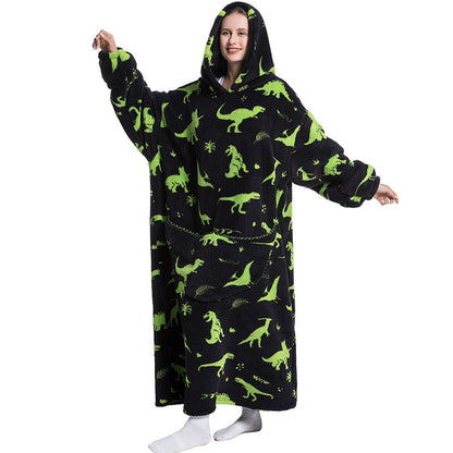 Oversized Wearable Blanket Hoodie with Fun Prints