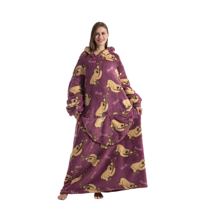 Oversized Wearable Blanket Hoodie with Fun Prints