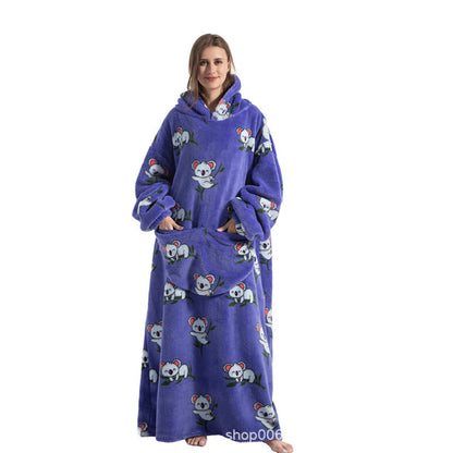 Oversized Wearable Blanket Hoodie with Fun Prints