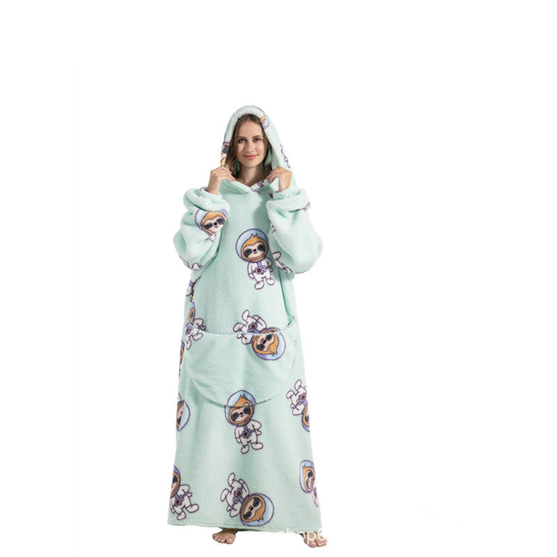 Oversized Wearable Blanket Hoodie with Fun Prints