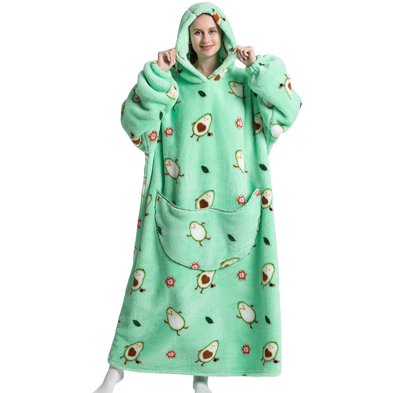 Oversized Wearable Blanket Hoodie with Fun Prints