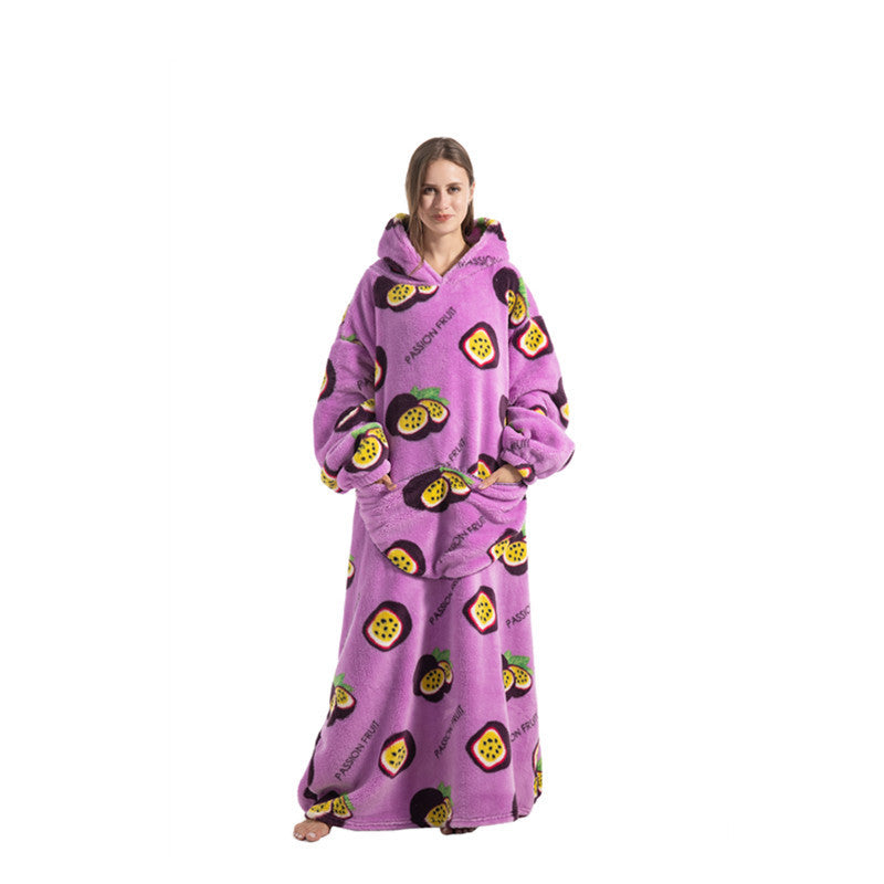Oversized Wearable Blanket Hoodie with Fun Prints