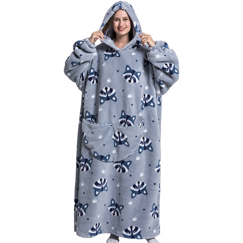 Oversized Wearable Blanket Hoodie with Fun Prints