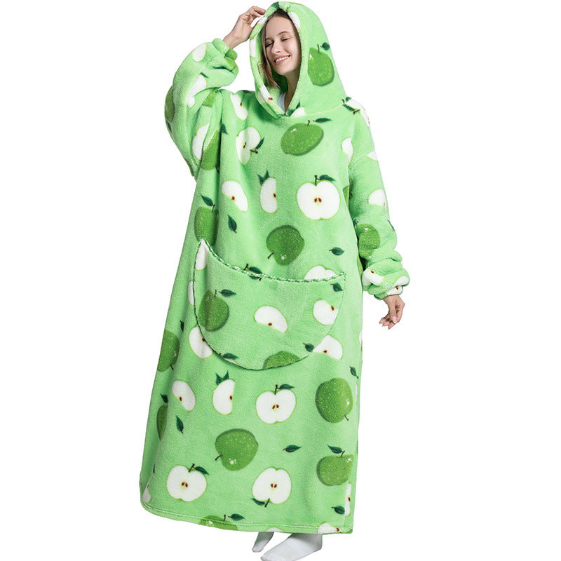 Oversized Wearable Blanket Hoodie with Fun Prints