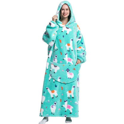 Oversized Wearable Blanket Hoodie with Fun Prints