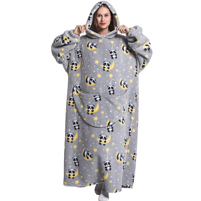 Oversized Wearable Blanket Hoodie with Fun Prints