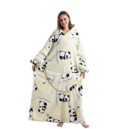 Oversized Wearable Blanket Hoodie with Fun Prints
