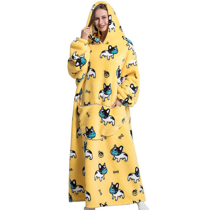 Oversized Wearable Blanket Hoodie with Fun Prints