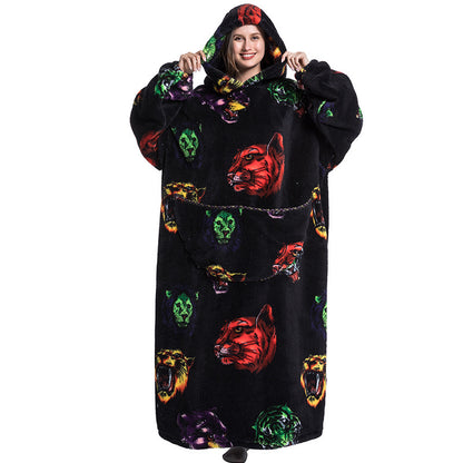 Oversized Wearable Blanket Hoodie with Fun Prints